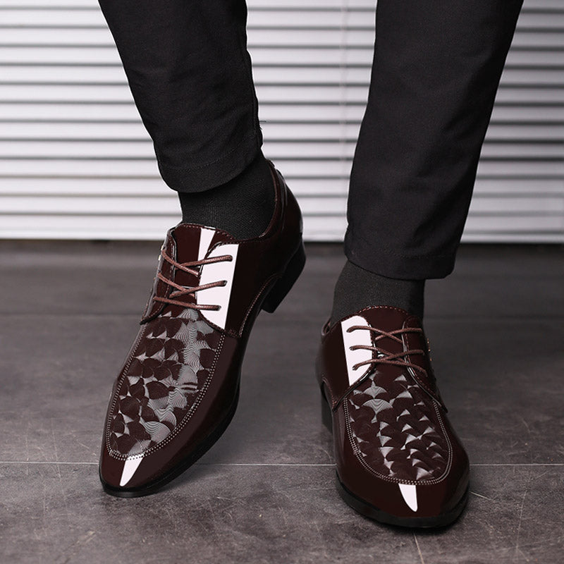 New shiny leather shoes