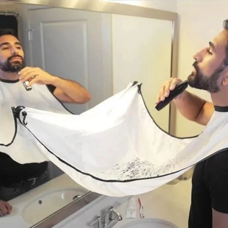 Beard Apron Bib – Shaving Catcher Cape for Sink-Free Cleanup