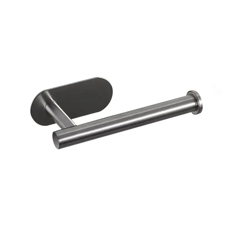 Stainless Steel Paper Towel Holder – Self-Adhesive or Drill‑Mount Under Cabinet Napkin Dispenser