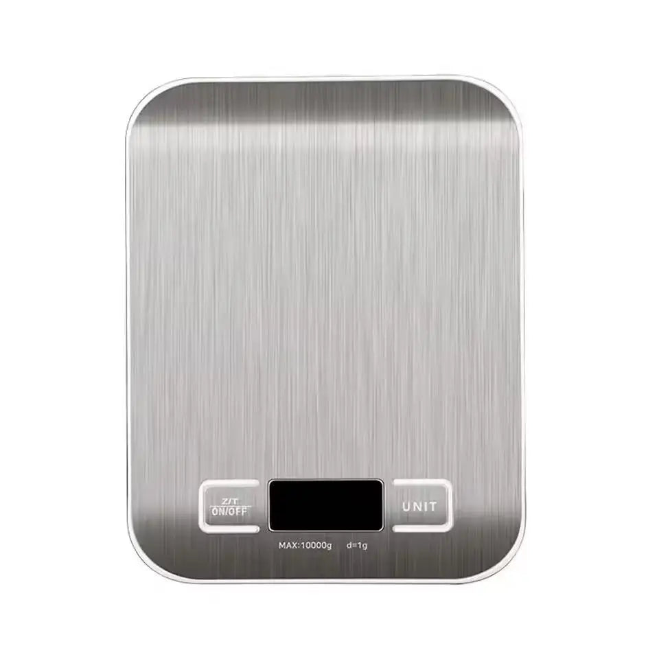 High-Precision 10kg Electronic Kitchen Scale – Digital Baking Food Scale with 1g Accuracy & Stainless Steel Panel