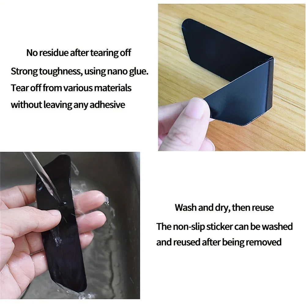 Multi-Pack Carpet Non-Slip Sticker Pads – 16 or 8pcs Washable Rug Anti-Curling Floor Tape Grippers