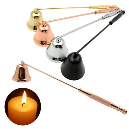 Stainless Steel Candle Wick Extinguisher – Portable Candle Care Scissors & Hook Tool